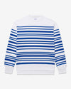 Noah - Oversized Striped Rugby Top - White/Royal - Swatch