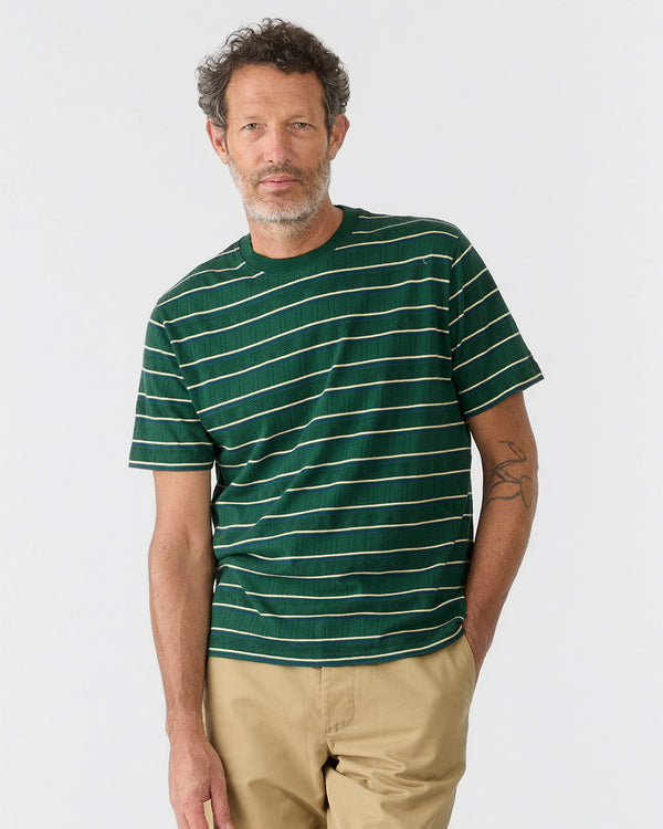 Noah - Striped Pointelle Tee - Detail