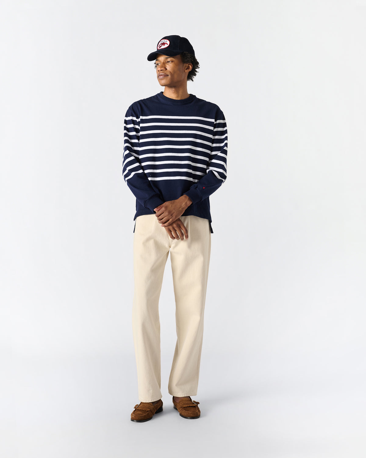 Brushed Pleated Jean