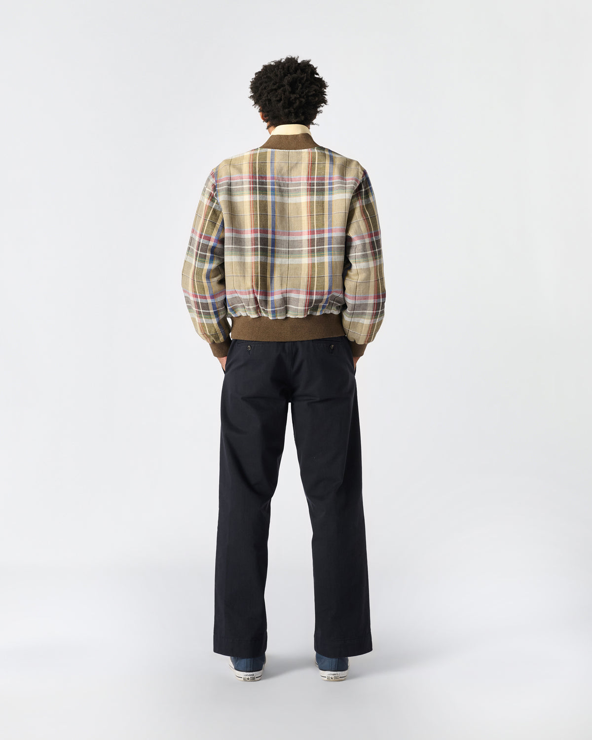 Linen Varsity Jacket