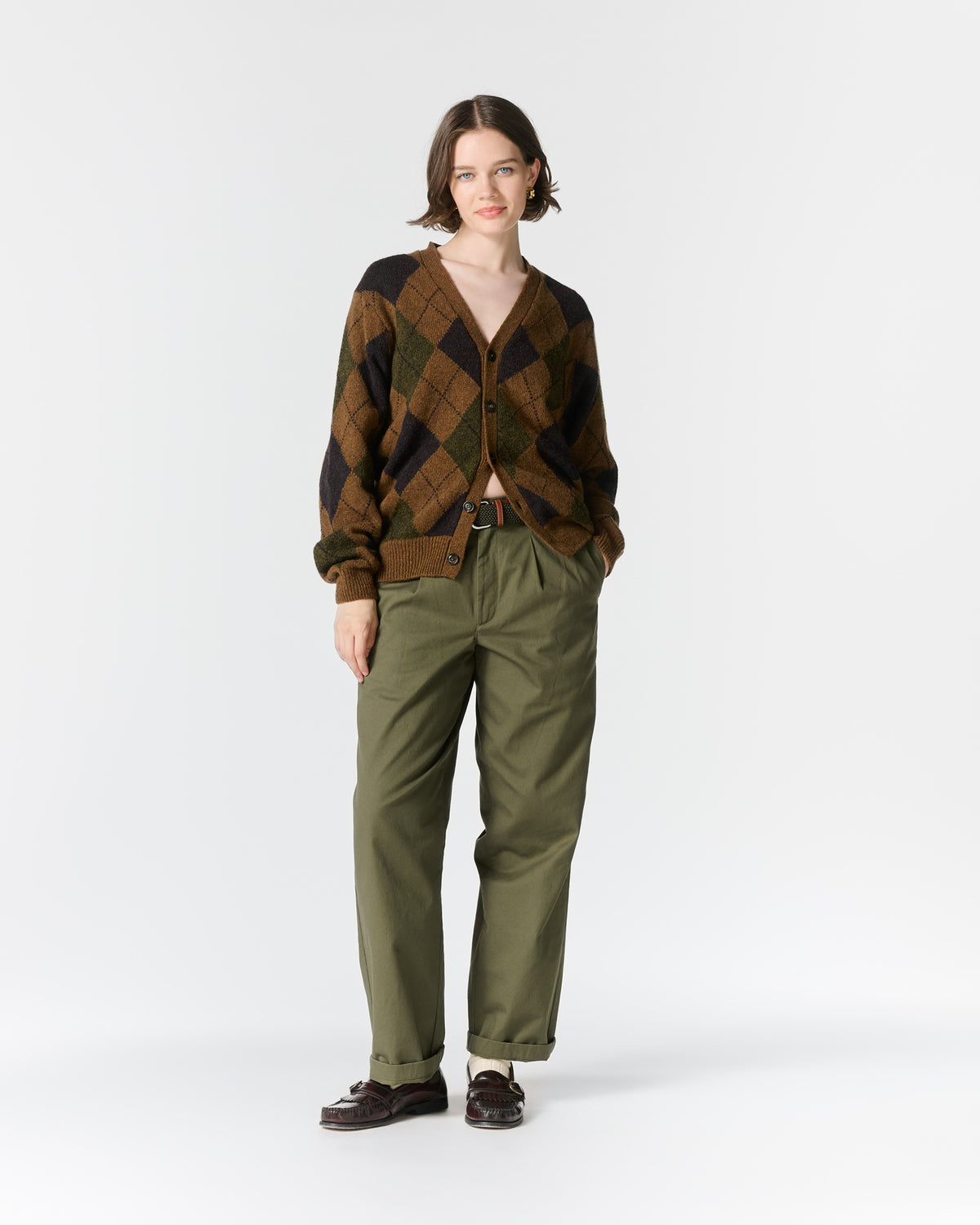 Argyle Shetland Cardigan
