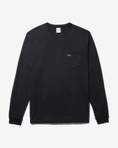Noah - Classic Long Sleeve Pocket Tee - Black